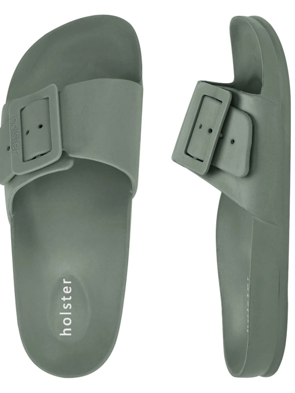 Vegan Slides in Seagrass Size 37 (US6)